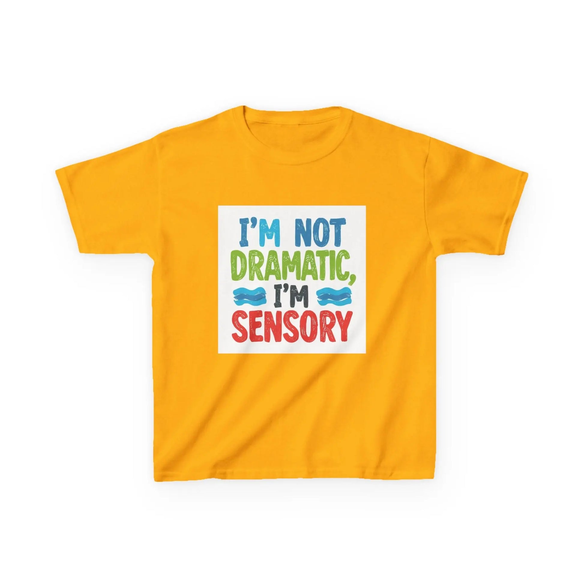"I’m Not Dramatic, I’m Sensory" - Kids Autism Awareness T-Shirt Printify