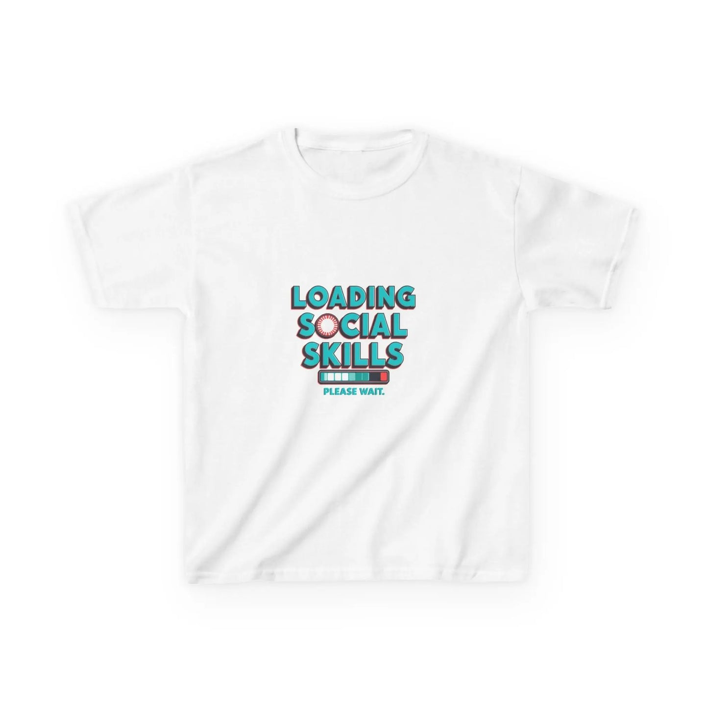 "Loading Social Skills, Please Wait" - Kids Autism Awareness T-Shirt Printify