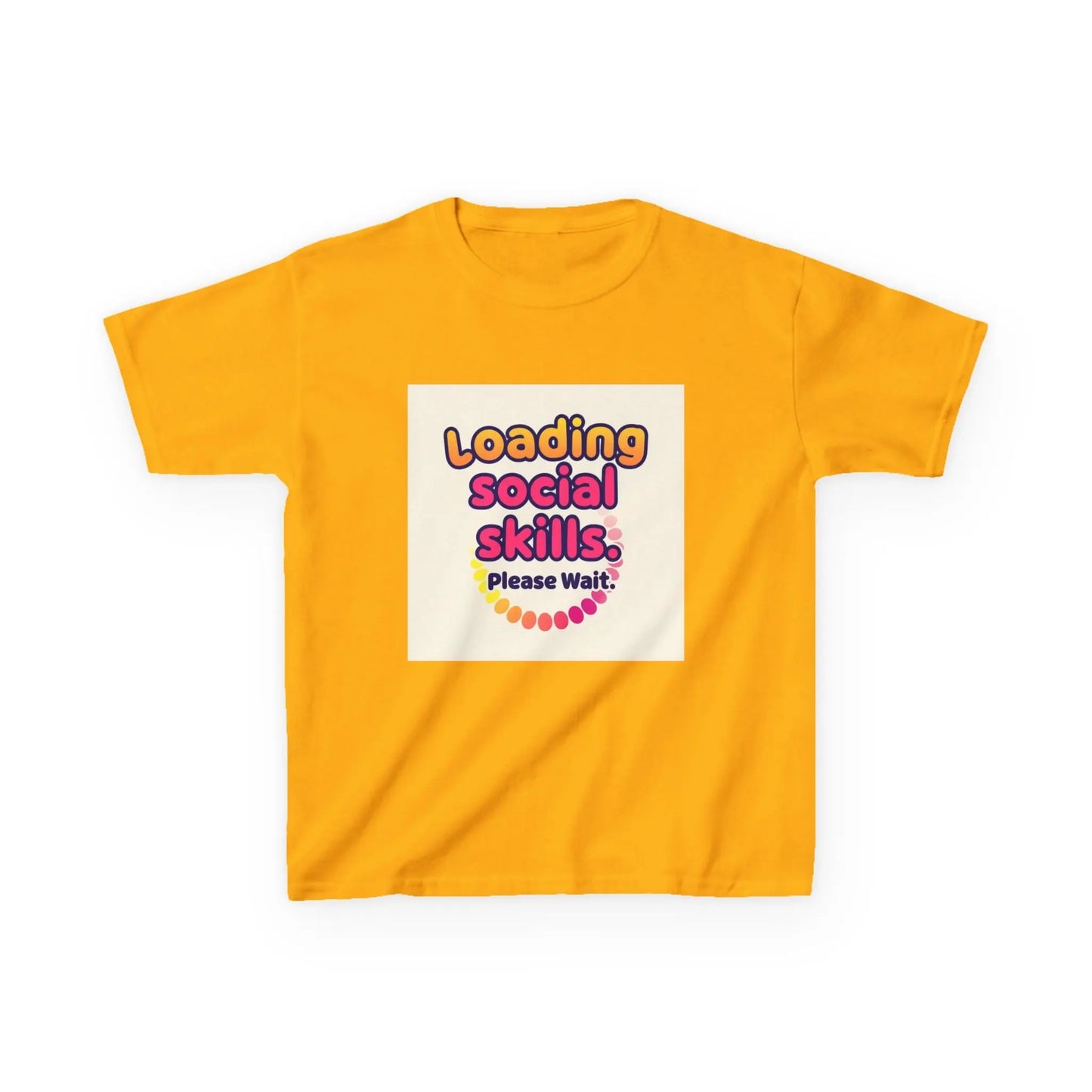 "Loading Social Skills... Please Wait" - Kids Autism Awareness T-Shirt Printify