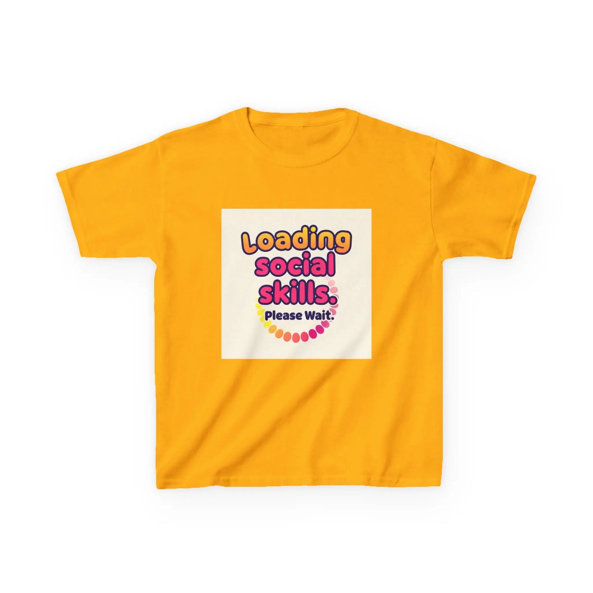 "Loading Social Skills... Please Wait" - Kids Autism Awareness T-Shirt Printify