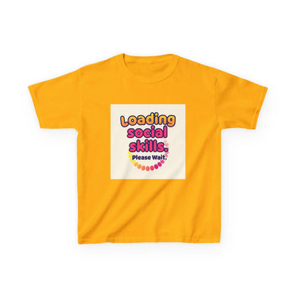 "Loading Social Skills... Please Wait" - Kids Autism Awareness T-Shirt Printify