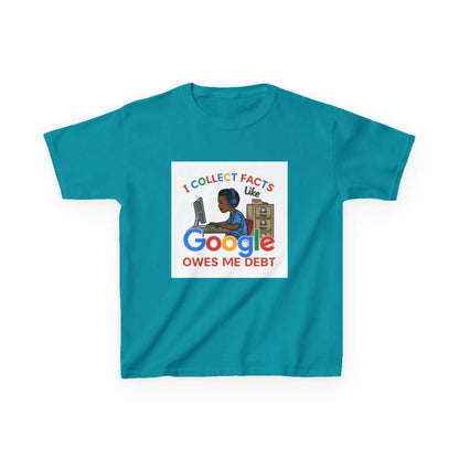 "I Collect Facts Like Google Owes Me Debt" - Kids Autism Awareness T-Shirt Printify