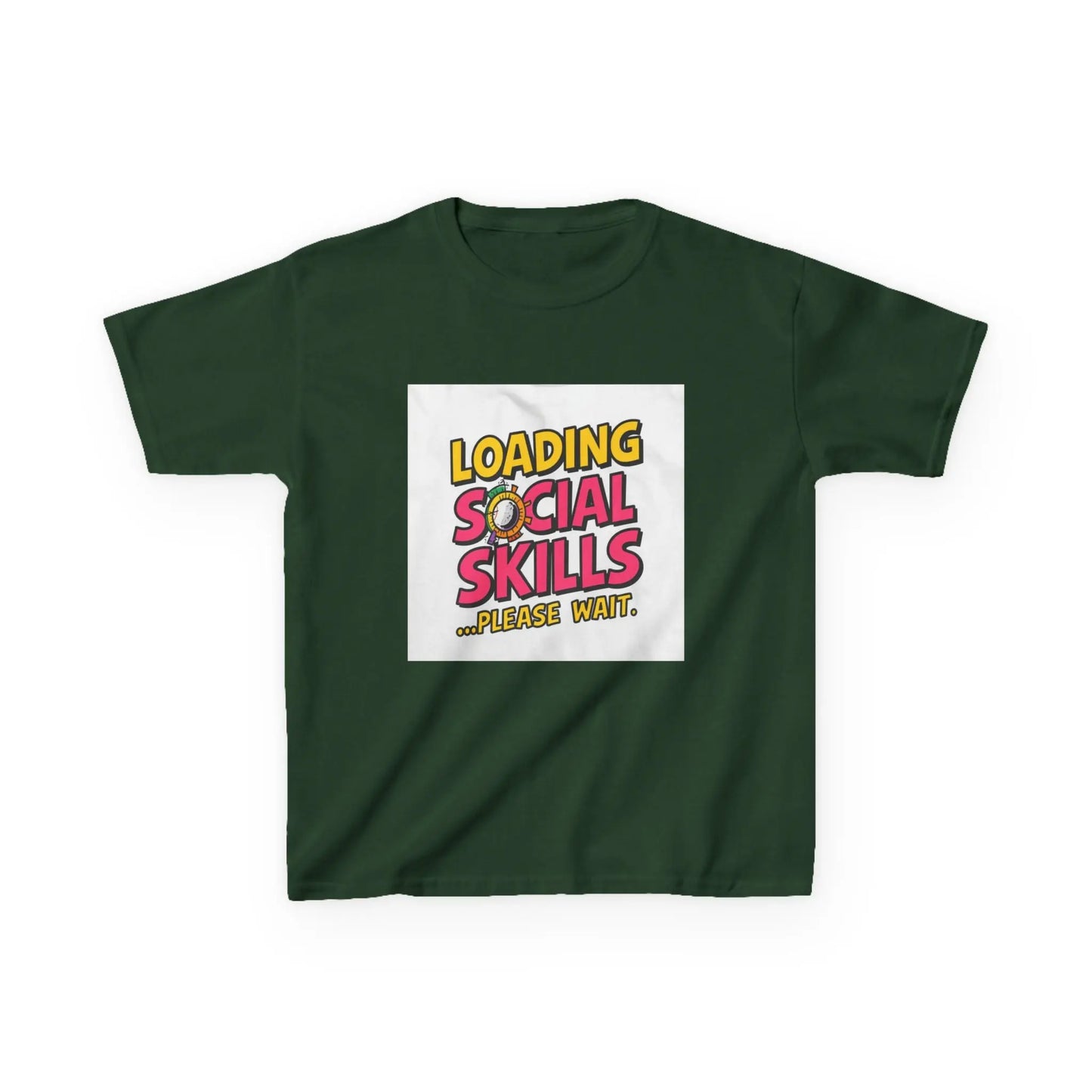 "Loading Social Skills...Please Wait" - Kids Autism Awareness T-Shirt Printify