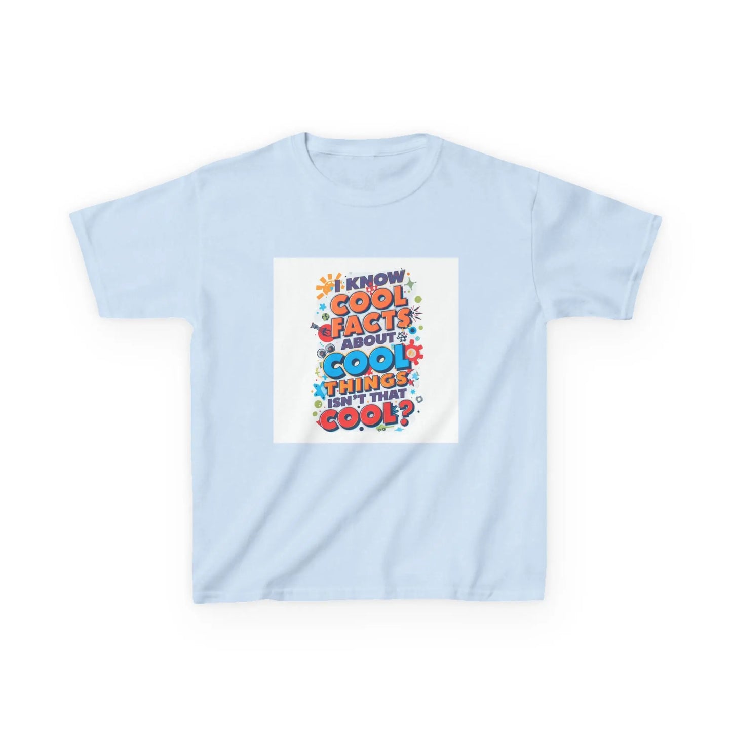 "I Know Cool Facts About Cool Things (Isn’t That Cool?)" - Kids Autism Awareness T-Shirt Printify