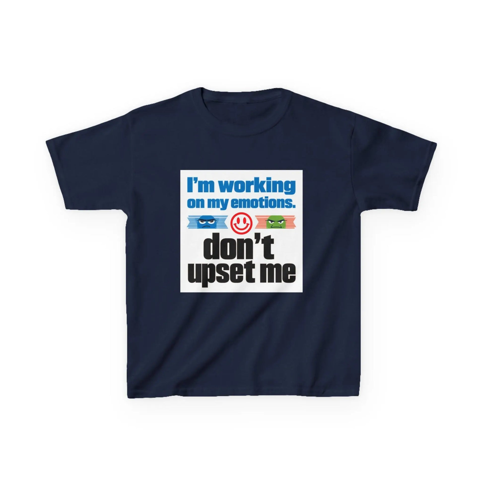 "I'm Working On My Emotions, Don't Upset Me" - Kids Autism Awareness T-Shirt Printify