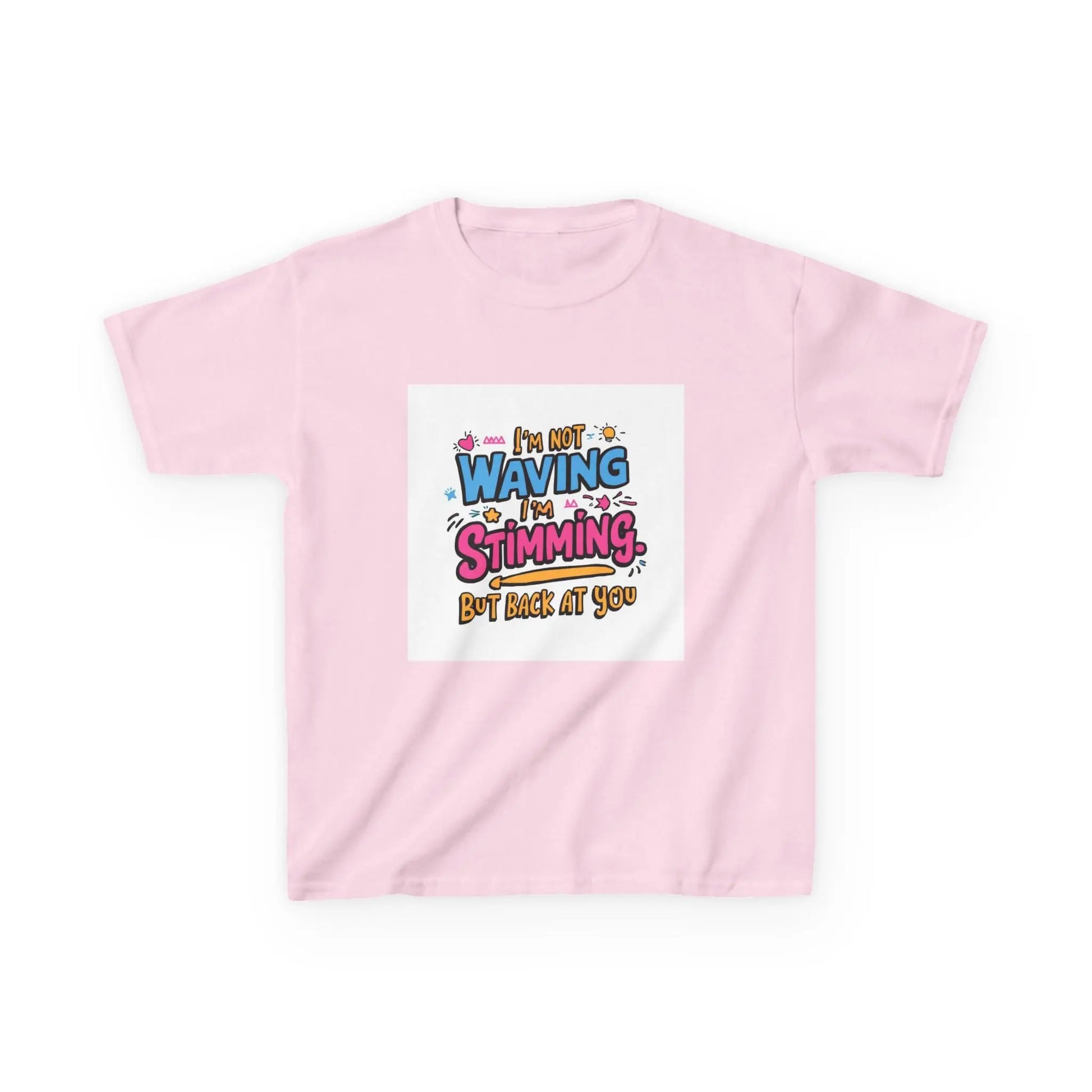 “I’m Not Waving, I’m Stimming” - Kids Autism Awareness T-Shirt Printify