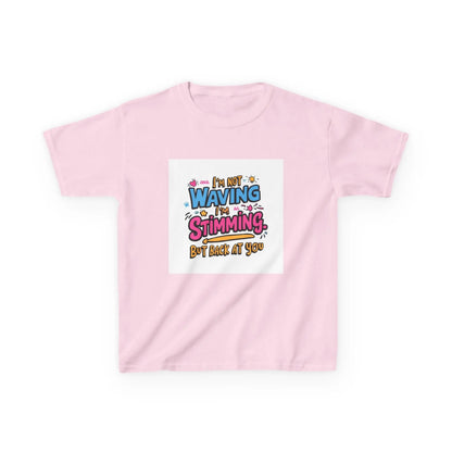 “I’m Not Waving, I’m Stimming” - Kids Autism Awareness T-Shirt Printify