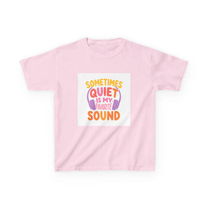 "Sometimes Quiet Is My Favorite Sound" - Kids Autism Awareness T-Shirt Printify