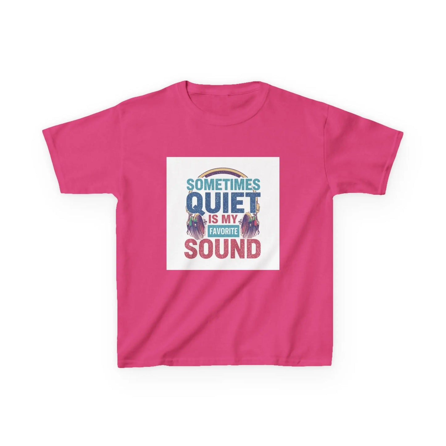 "Sometimes Quiet Is My Favorite Sound" - Kids Autism Awareness T-Shirt Printify