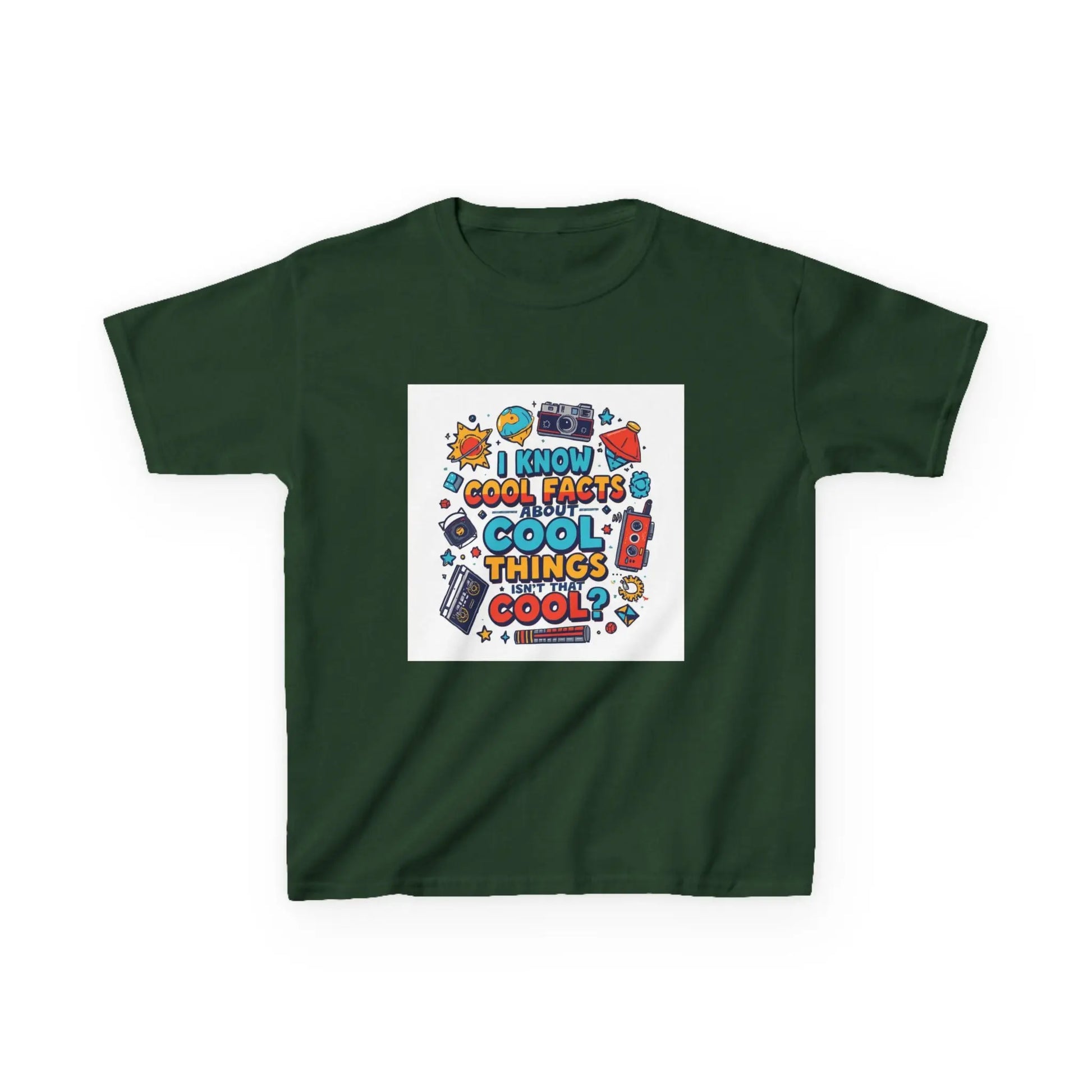 “I Know Cool Facts & Cool Things” - Kids Autism Awareness T-Shirt Printify