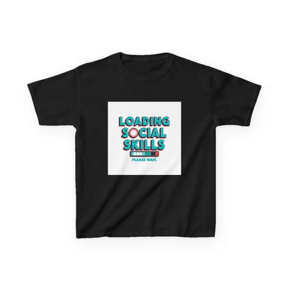 "Loading Social Skills, Please Wait" - Kids Autism Awareness T-Shirt Printify