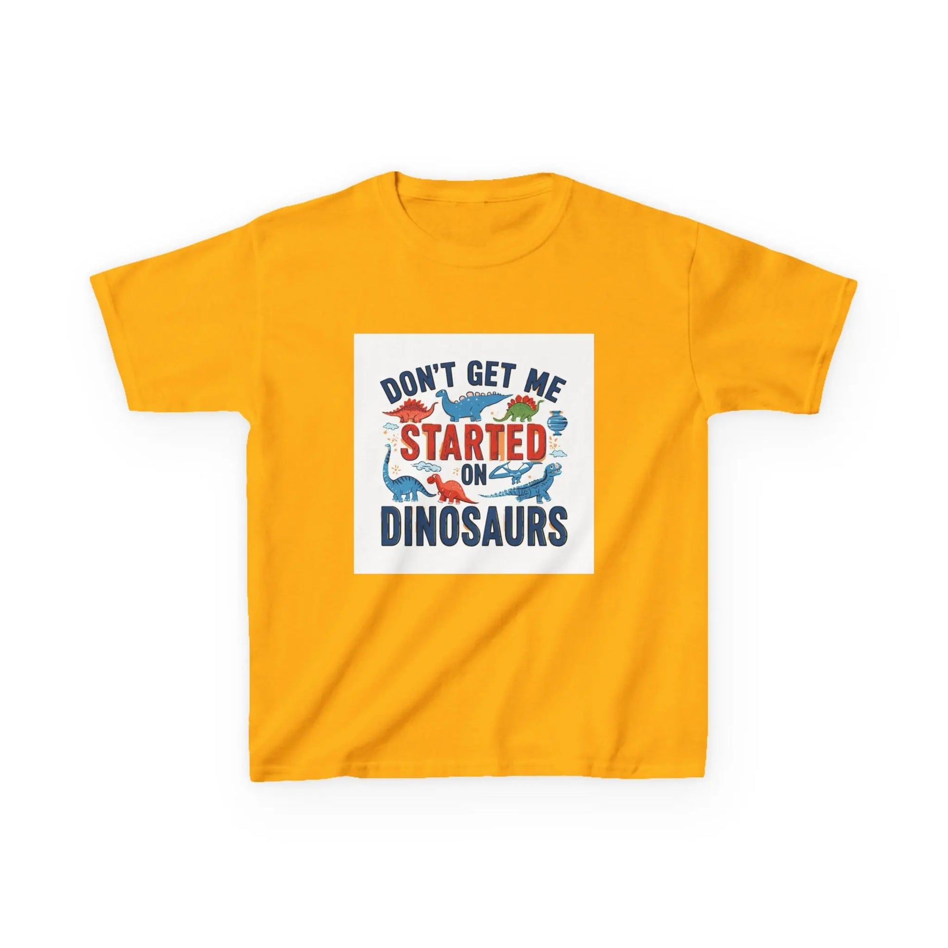 "Don't Get Me Started on Dinosaurs" - Kids Autism Awareness T-Shirt Printify