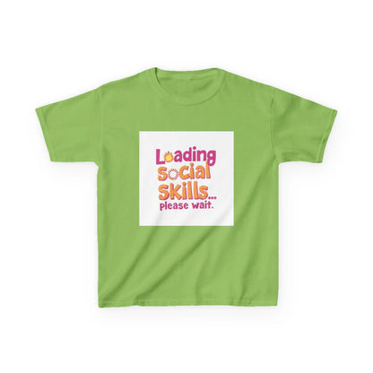 "Loading Social Skills... Please Wait" - Kids Autism Awareness T-Shirt Printify