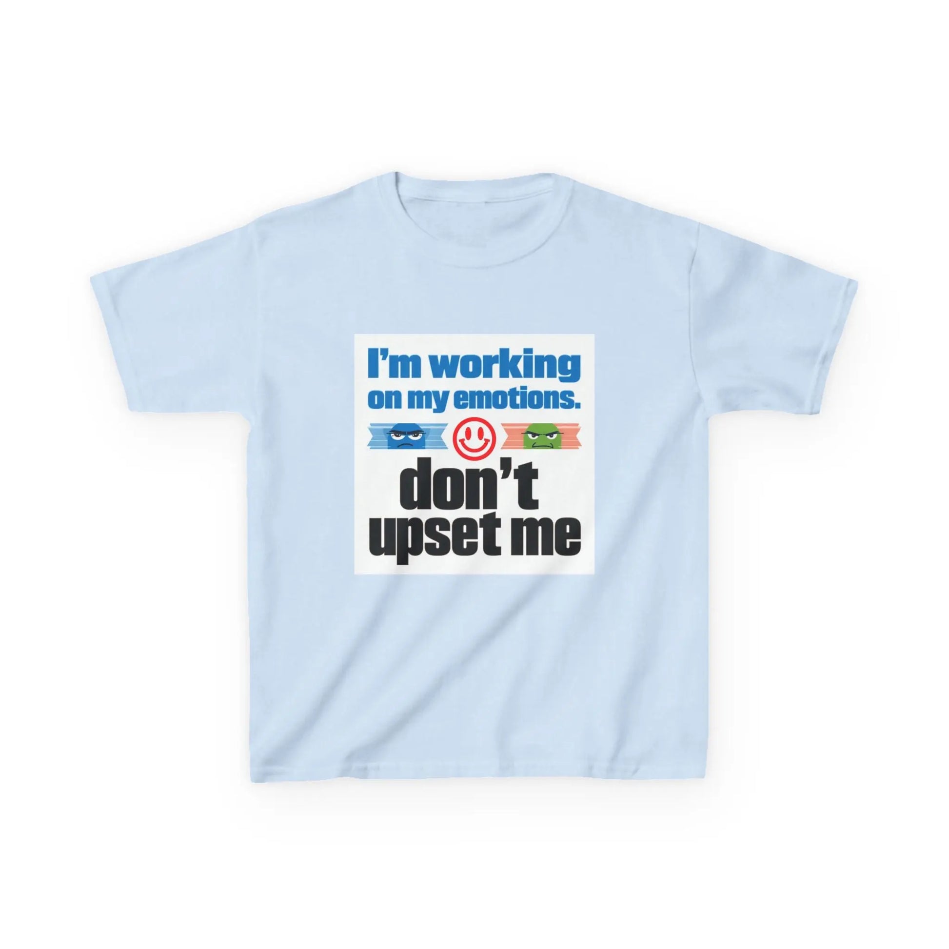 "I'm Working On My Emotions, Don't Upset Me" - Kids Autism Awareness T-Shirt Printify
