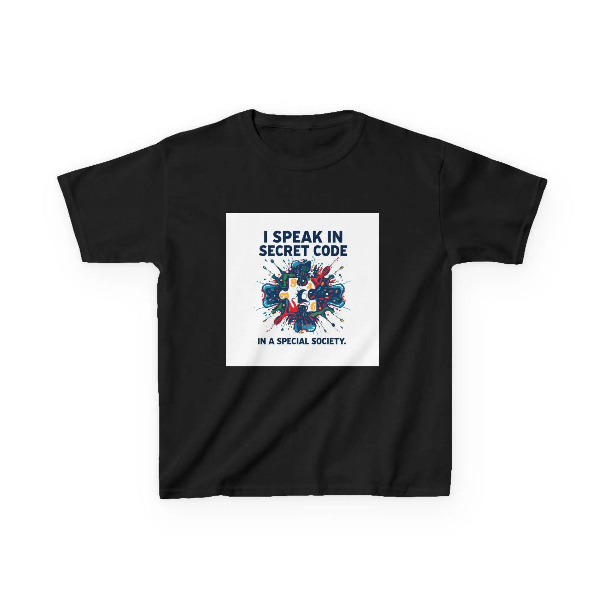 "I Speak in Secret Code" - Kids Autism Awareness T-Shirt Printify