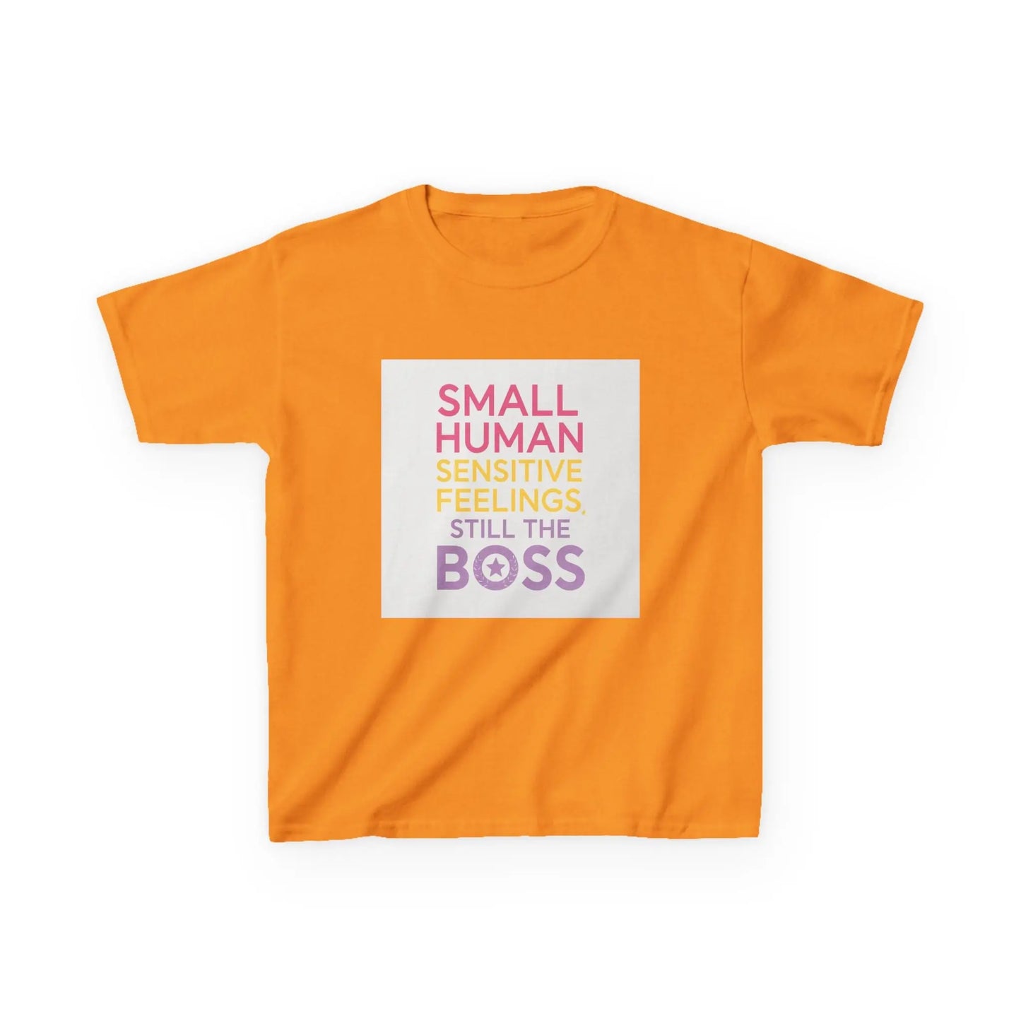 "Small Human Sensitive Feelings Still the Boss" - Kids Autism Awareness T-Shirt Printify