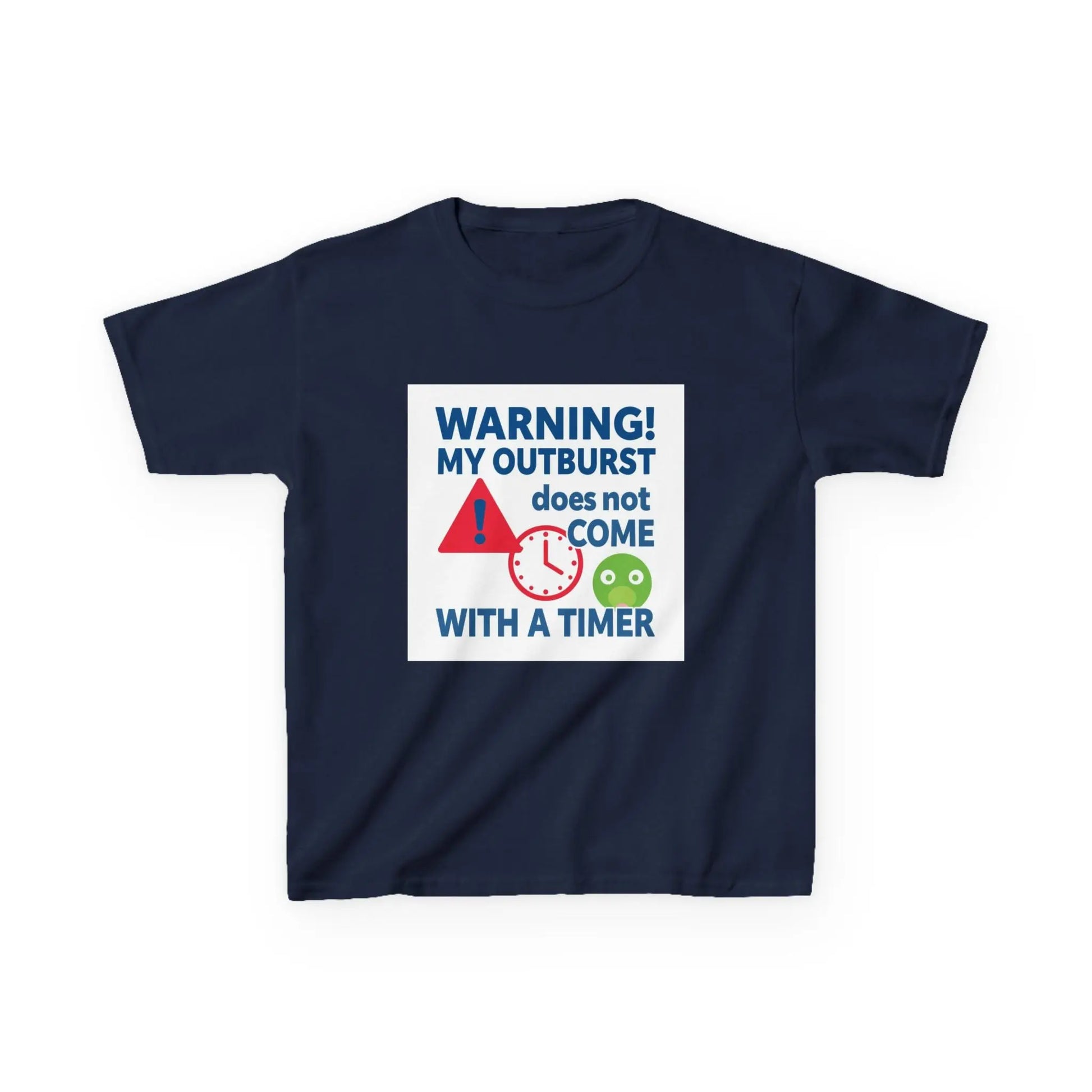 "Warning! My Outburst Does Not Come With A Timer" - Kids Autism Awareness T-Shirt Printify