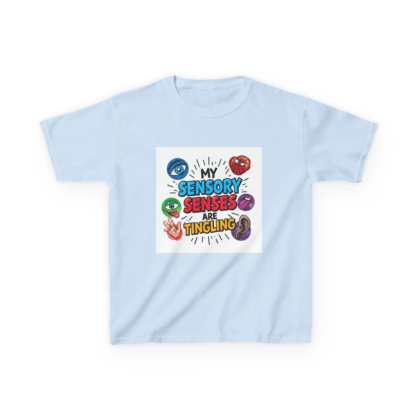 “My Sensory Senses Are Tingling” - Kids Autism Awareness T-Shirt Printify