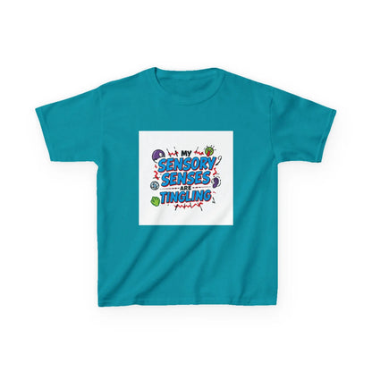 "My Sensory Senses Are Tingling" - Kids Autism Awareness T-Shirt Printify