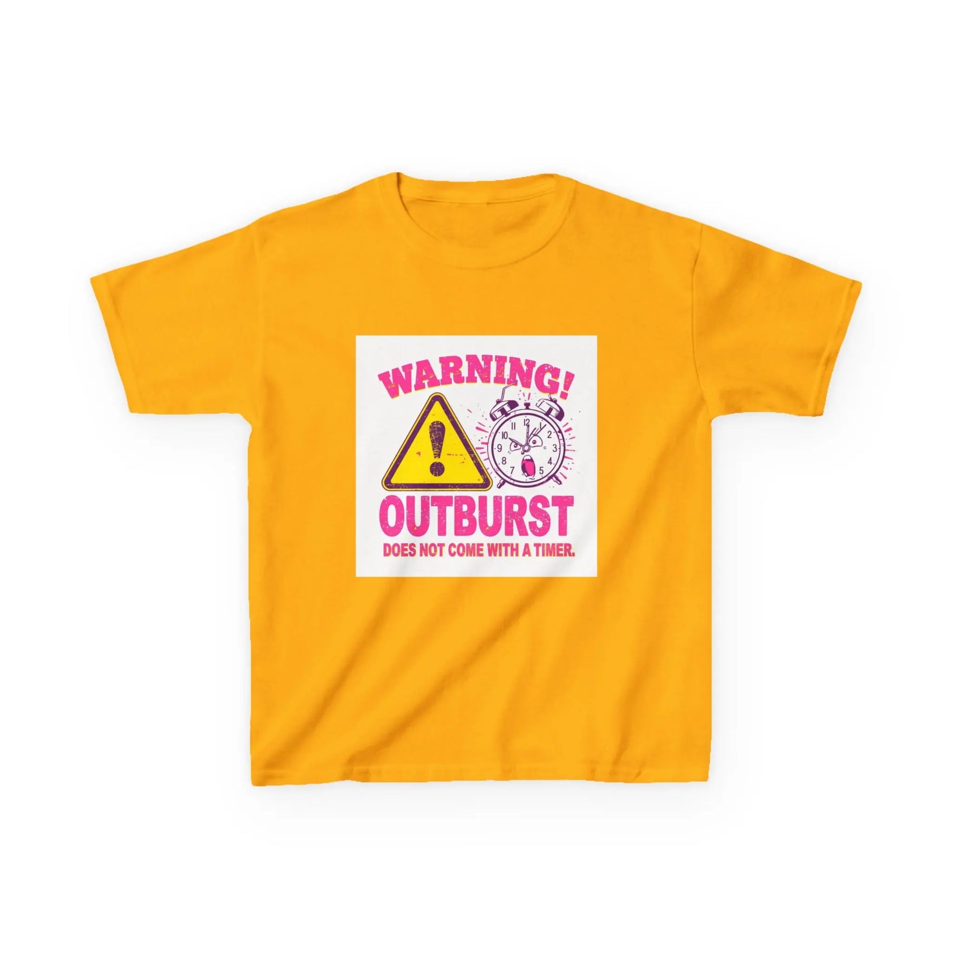 "Warning! Outburst Does Not Come With a Timer" - Kids Autism Awareness T-Shirt Printify