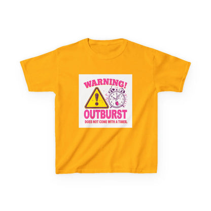"Warning! Outburst Does Not Come With a Timer" - Kids Autism Awareness T-Shirt Printify