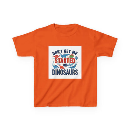 "Don't Get Me Started on Dinosaurs" - Kids Autism Awareness T-Shirt Printify