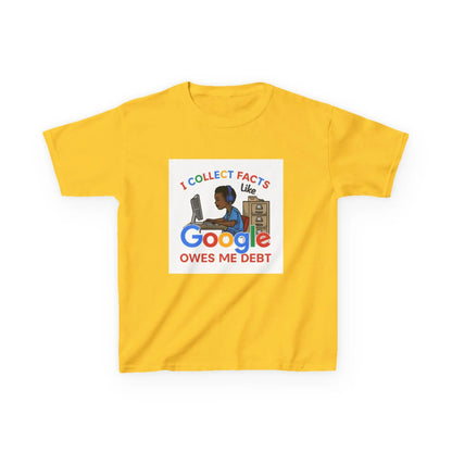 "I Collect Facts Like Google Owes Me Debt" - Kids Autism Awareness T-Shirt Printify