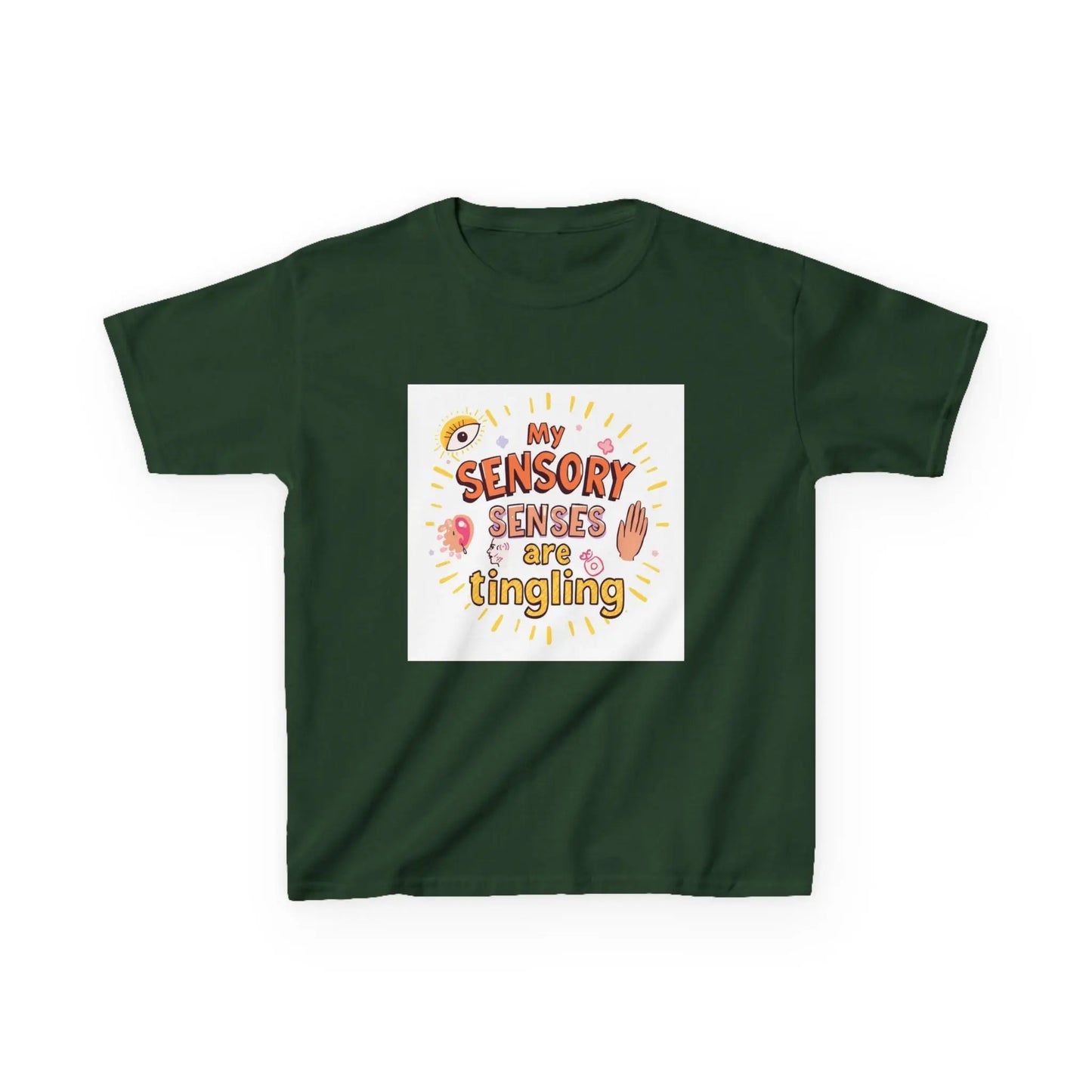 "My Sensory Senses Are Tingling" - Kids Autism Awareness T-Shirt Printify