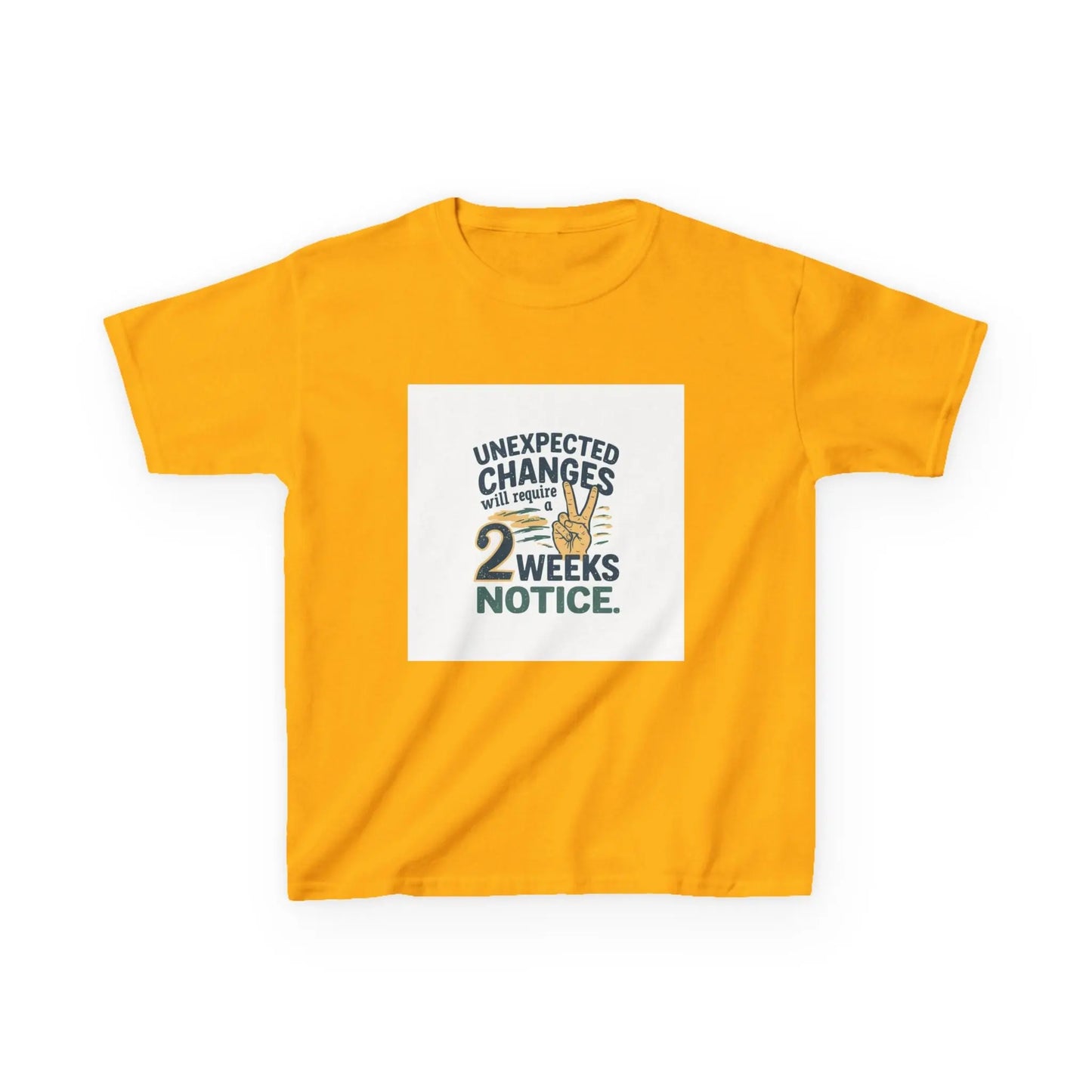 "Unexpected Changes Require 2 Weeks Notice" - Kids Autism Awareness T-Shirt Printify