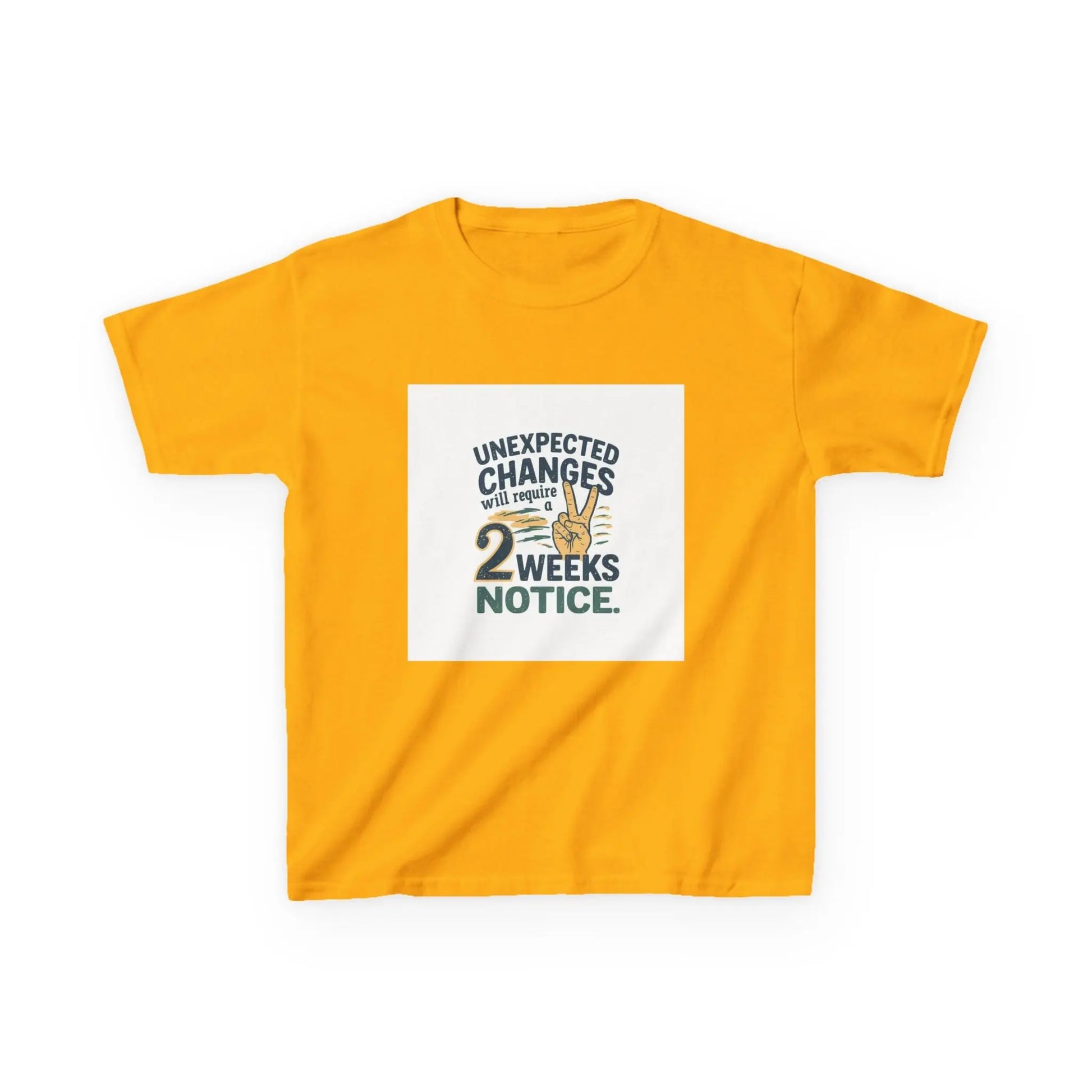 "Unexpected Changes Require 2 Weeks Notice" - Kids Autism Awareness T-Shirt Printify