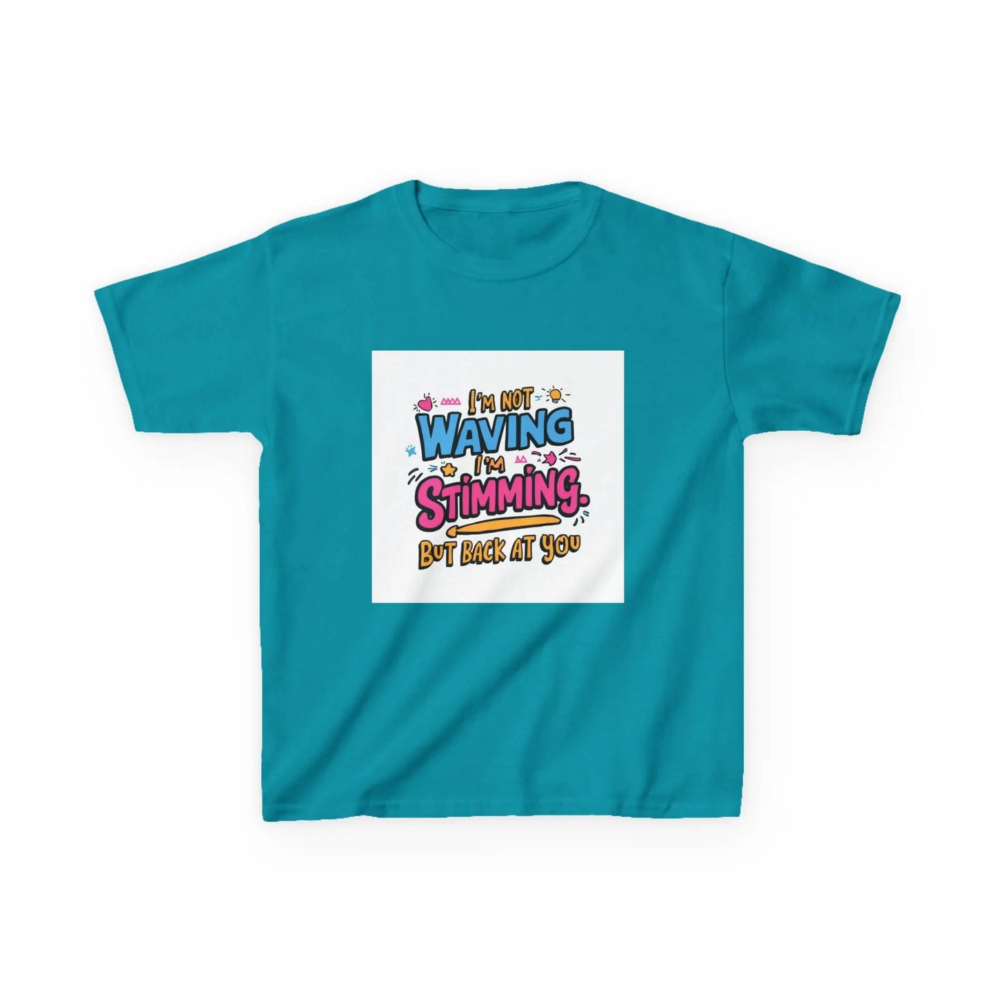 “I’m Not Waving, I’m Stimming” - Kids Autism Awareness T-Shirt Printify