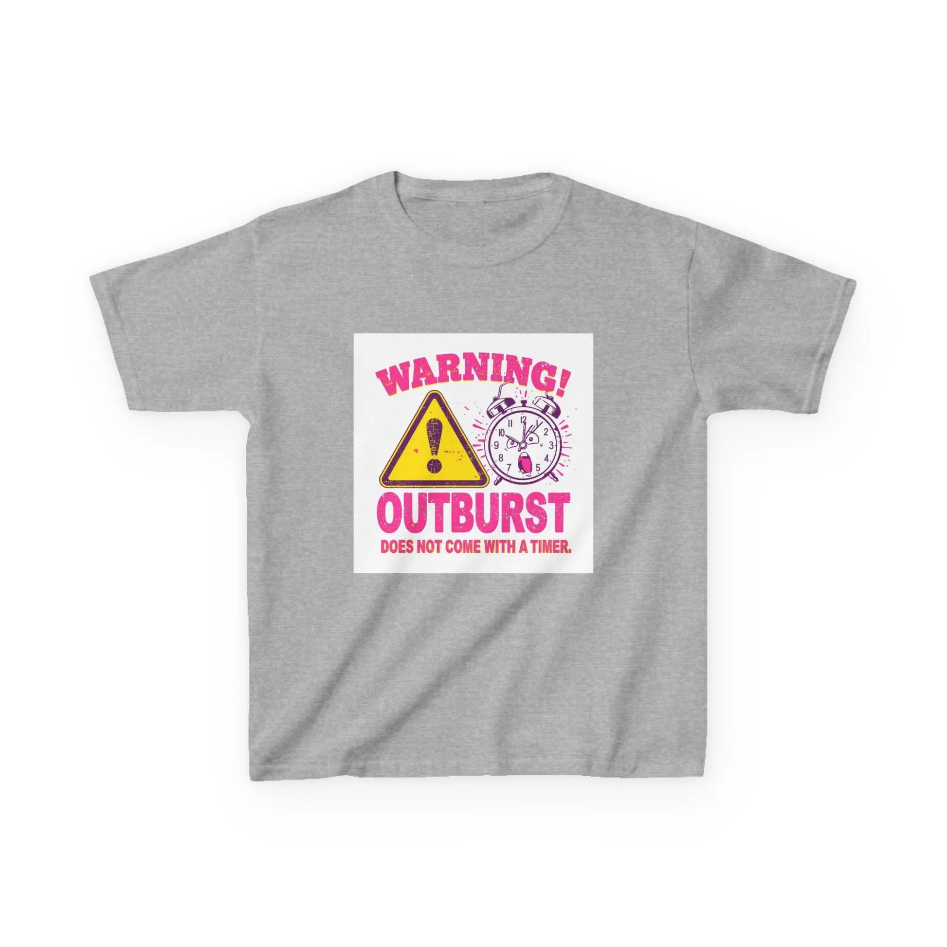 "Warning! Outburst Does Not Come With a Timer" - Kids Autism Awareness T-Shirt Printify