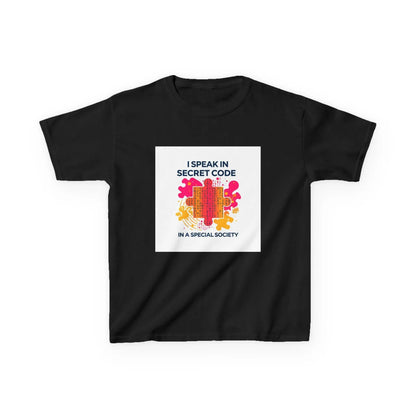 "I Speak in Secret Code" - Kids Autism Awareness T-Shirt Printify