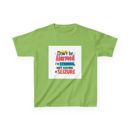 "Don't Be Alarmed, I'm Stimming, Not Having a Seizure" - Kids Autism Awareness T-Shirt Printify