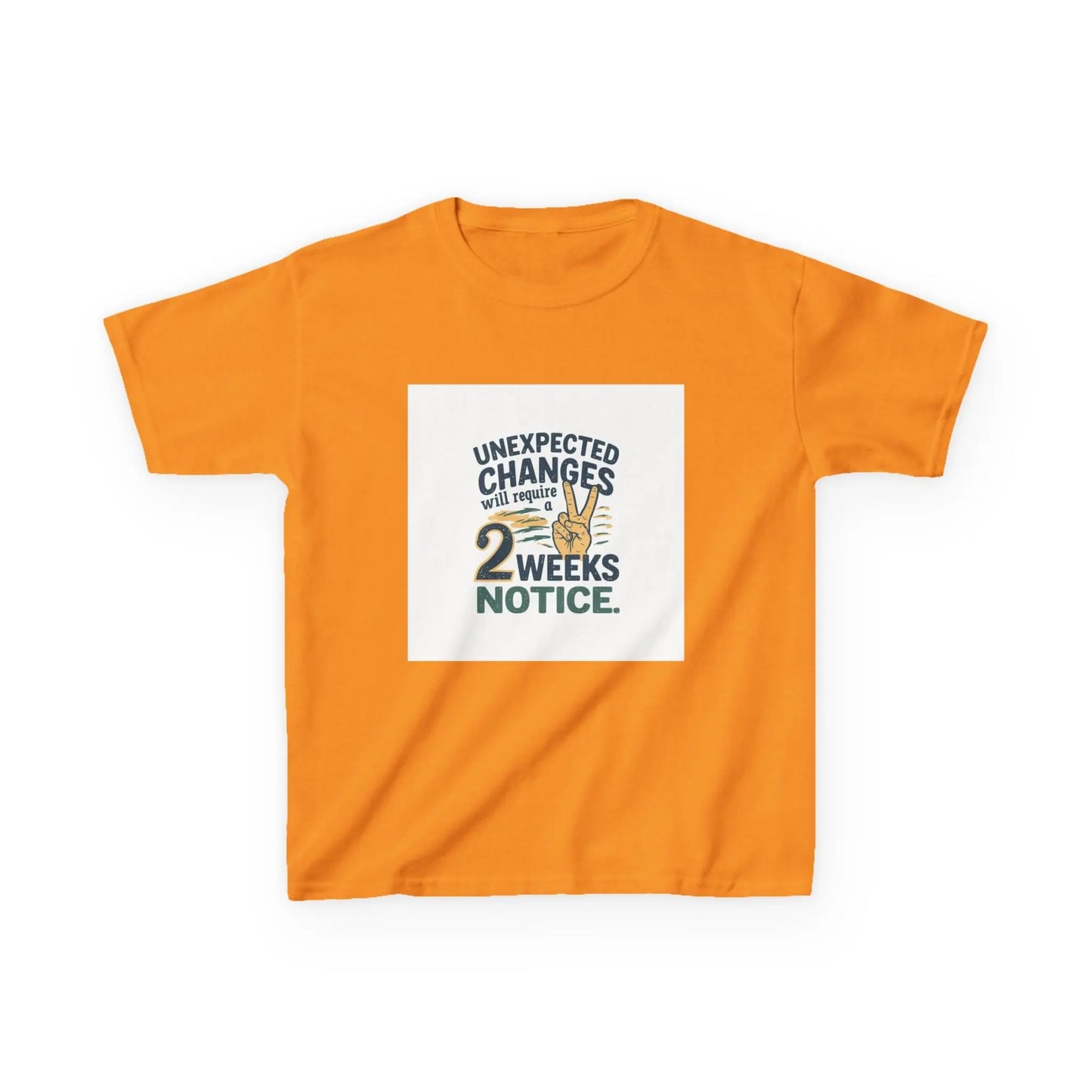 "Unexpected Changes Require 2 Weeks Notice" - Kids Autism Awareness T-Shirt Printify