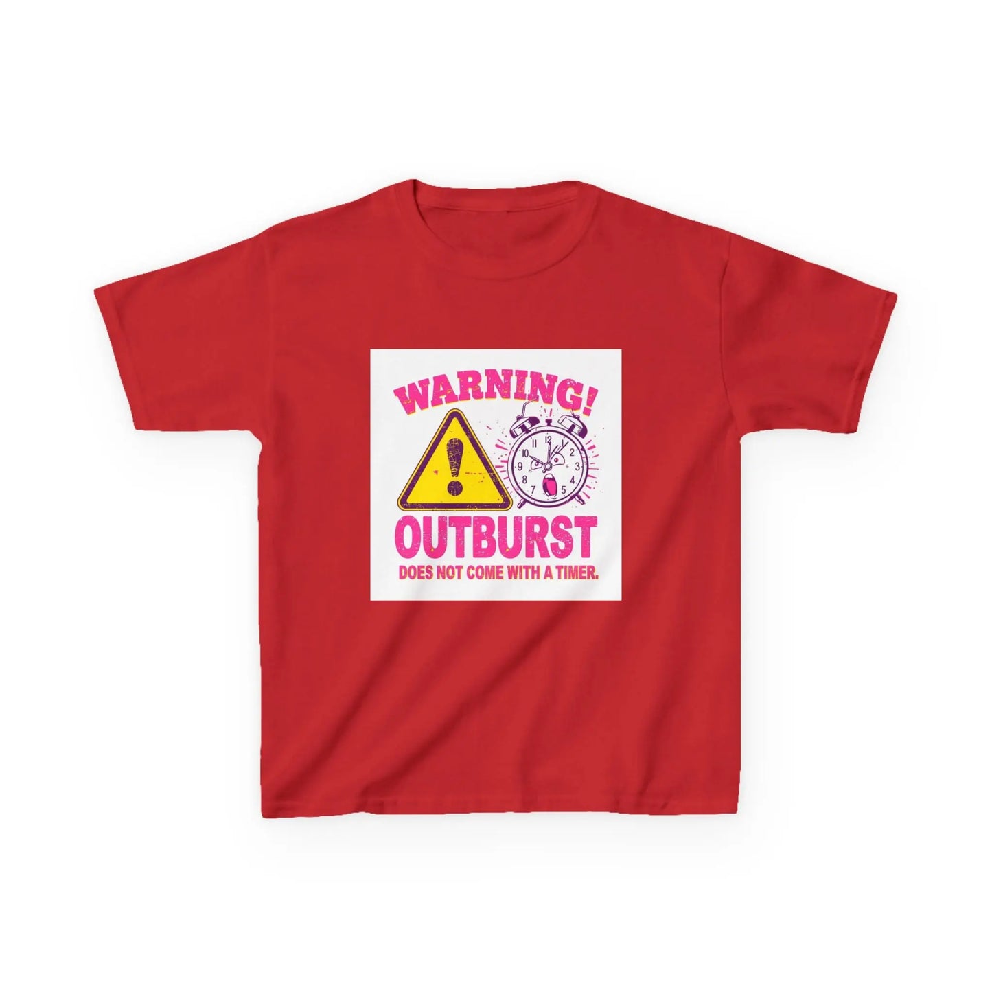 "Warning! Outburst Does Not Come With a Timer" - Kids Autism Awareness T-Shirt Printify