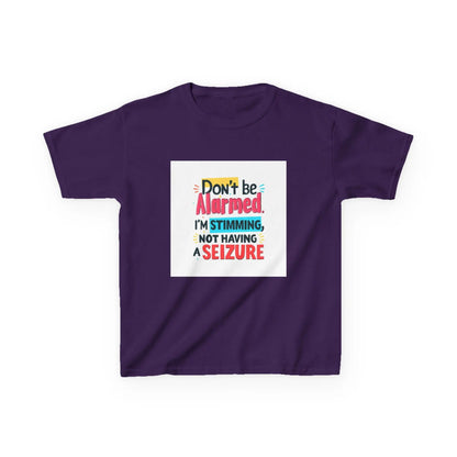 "Don't Be Alarmed, I'm Stimming, Not Having a Seizure" - Kids Autism Awareness T-Shirt Printify