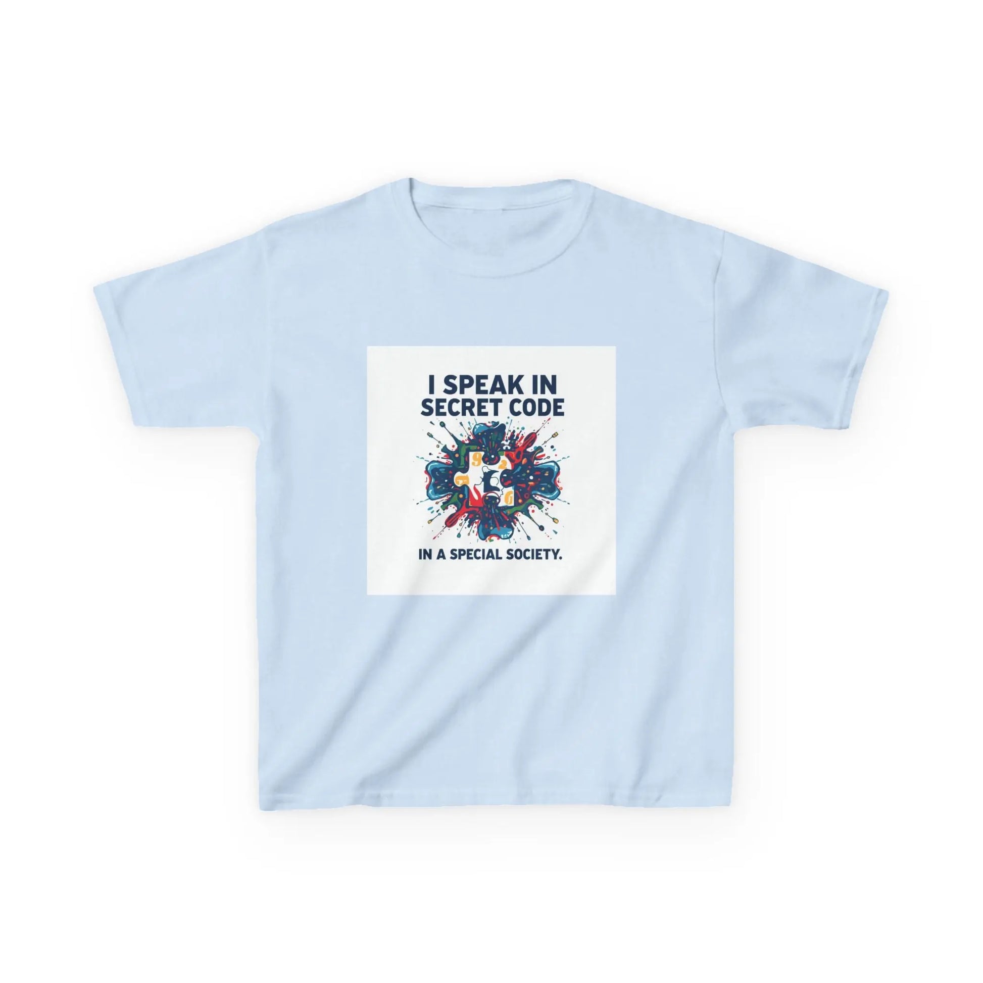 "I Speak in Secret Code" - Kids Autism Awareness T-Shirt Printify