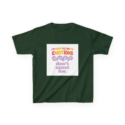 "I'm Working On My Emotions, Don't Upset Me" - Kids Autism Awareness T-Shirt Printify