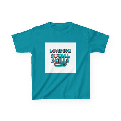 "Loading Social Skills, Please Wait" - Kids Autism Awareness T-Shirt Printify