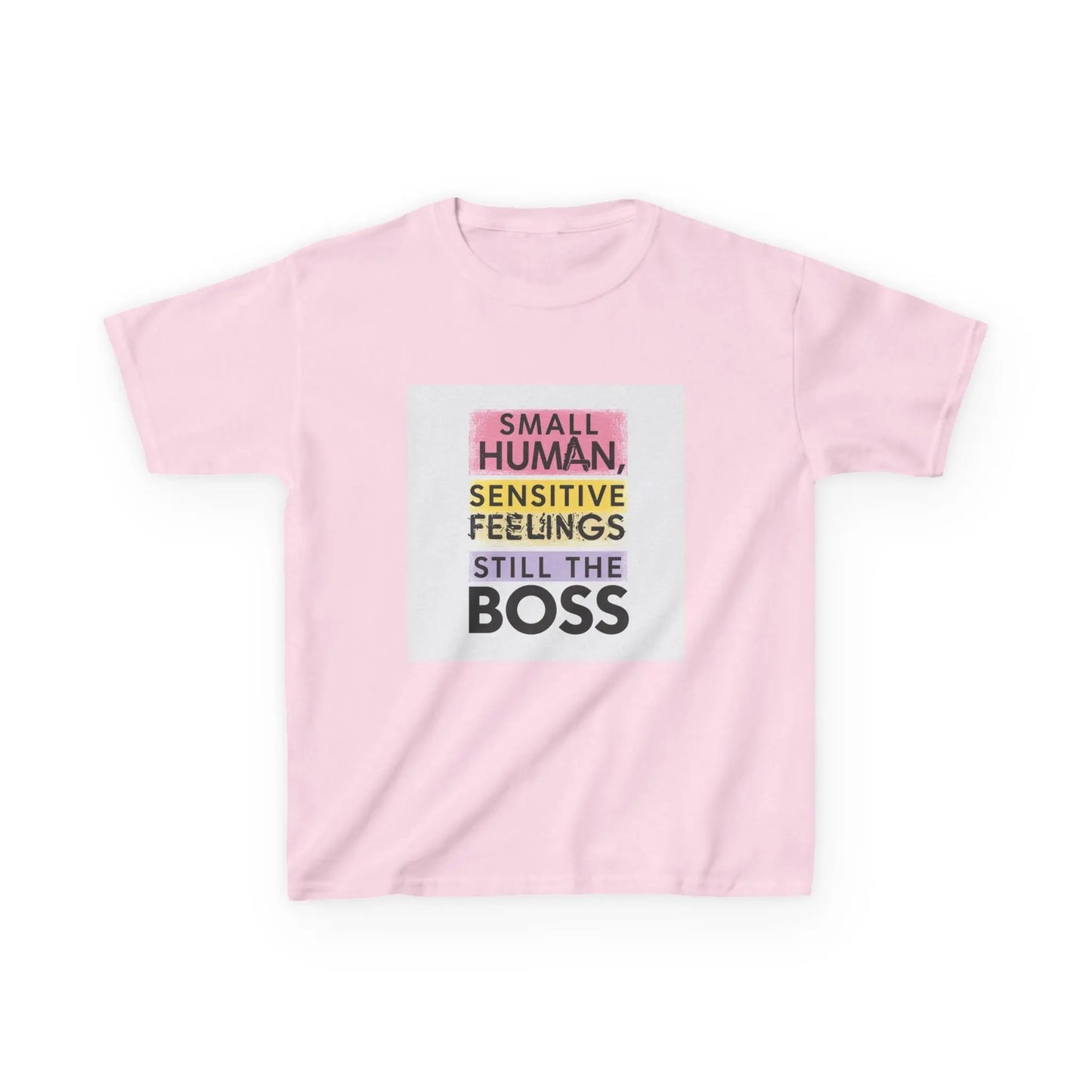 "Small Human, Sensitive Feelings, Still the Boss" - Kids Autism Awareness T-Shirt Printify