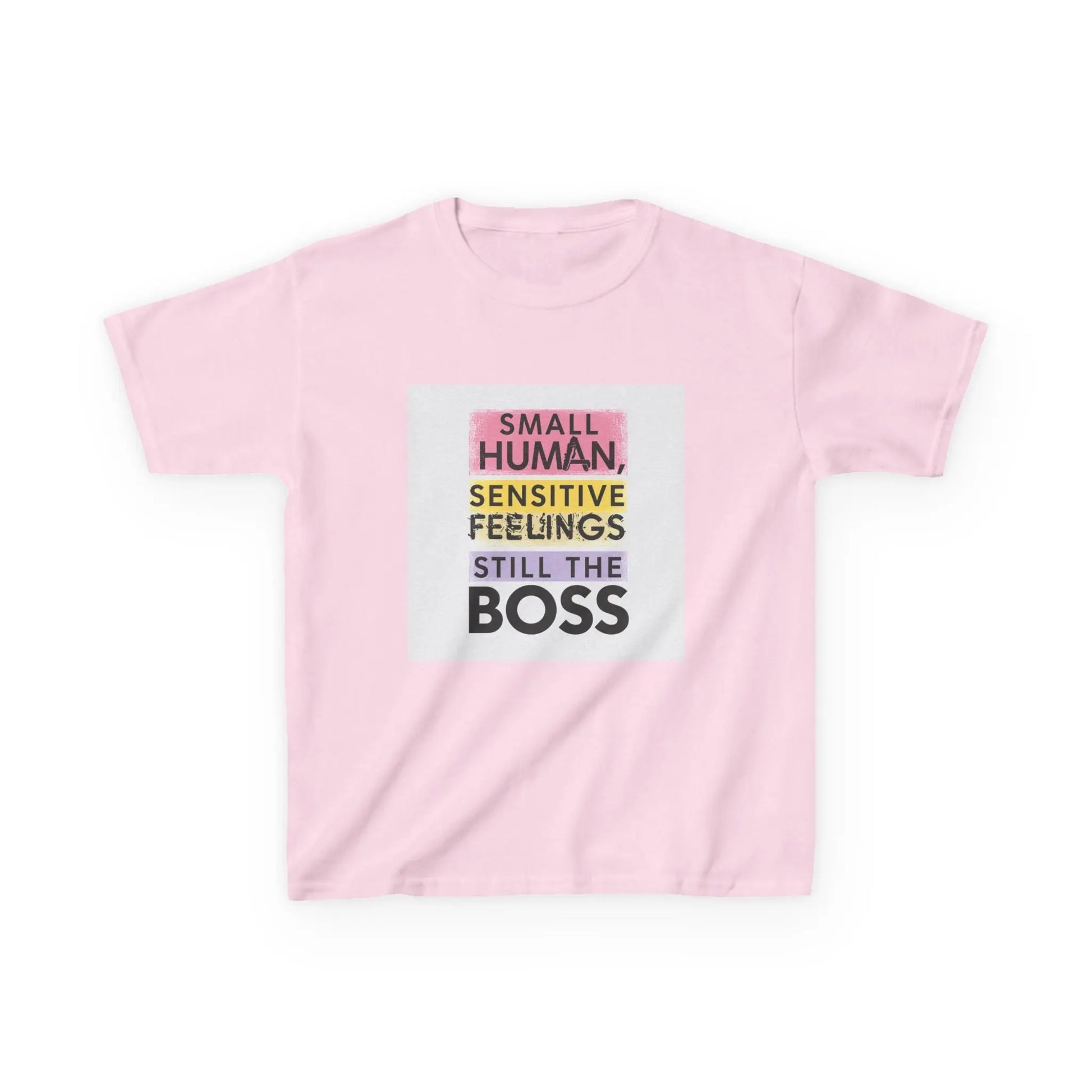 "Small Human, Sensitive Feelings, Still the Boss" - Kids Autism Awareness T-Shirt Printify