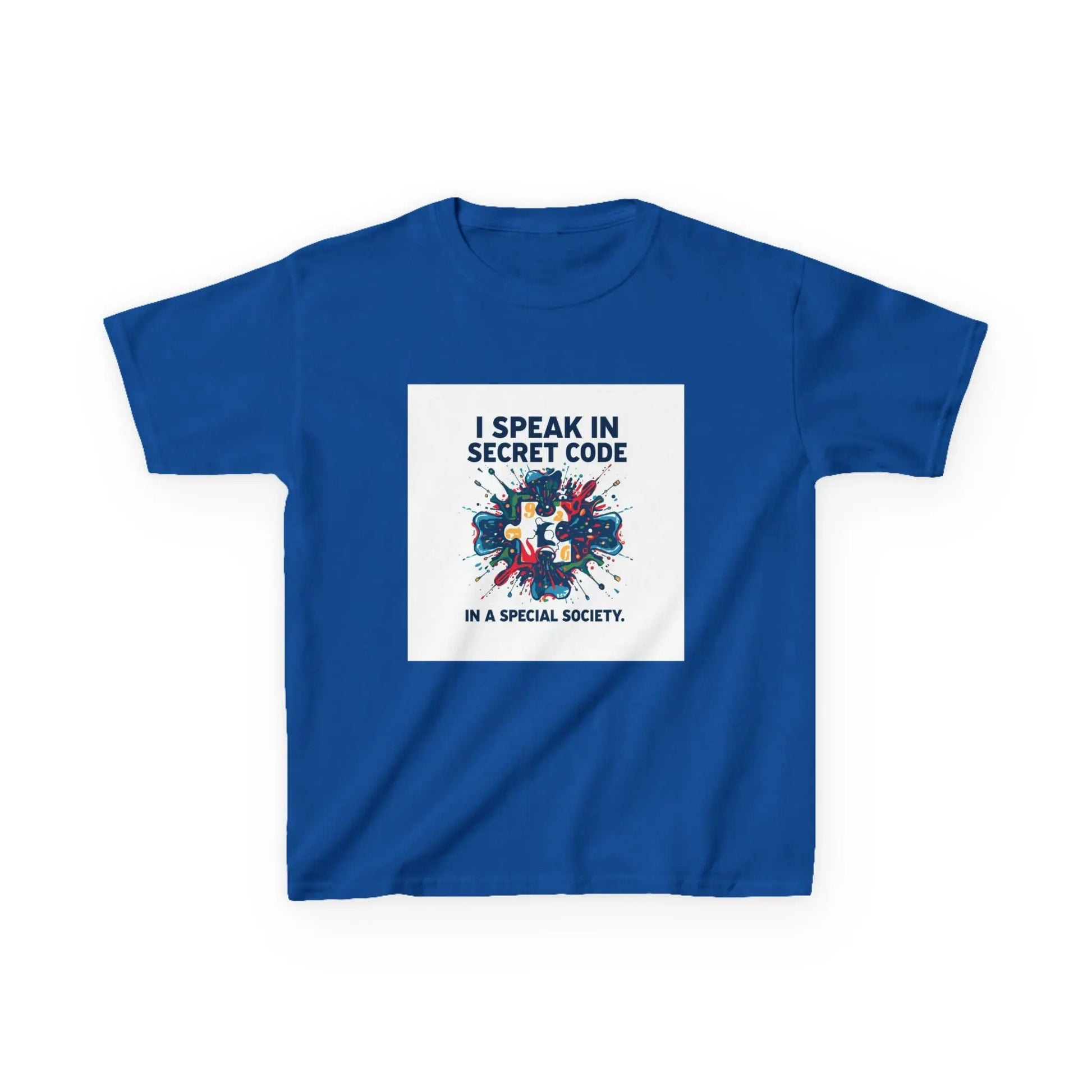 "I Speak in Secret Code" - Kids Autism Awareness T-Shirt Printify