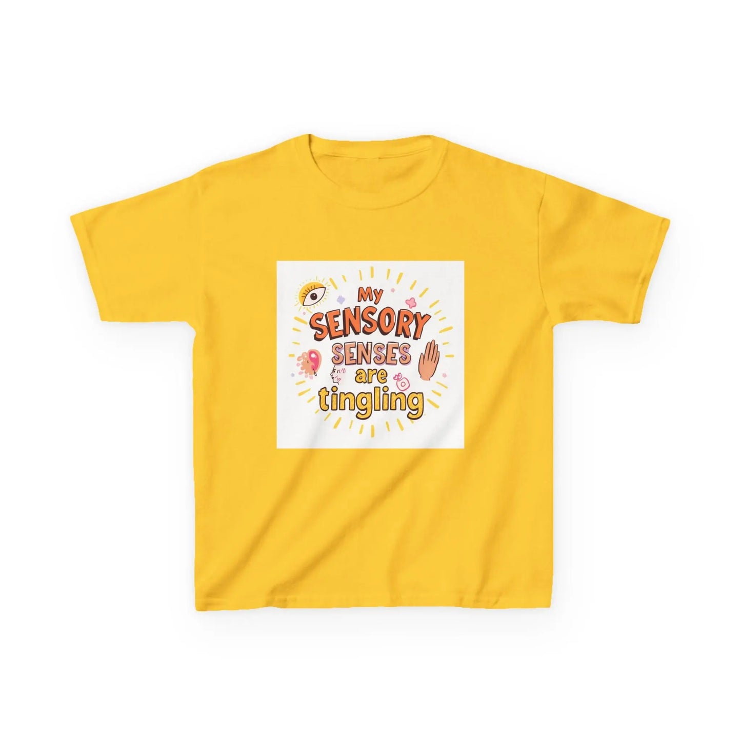 "My Sensory Senses Are Tingling" - Kids Autism Awareness T-Shirt Printify