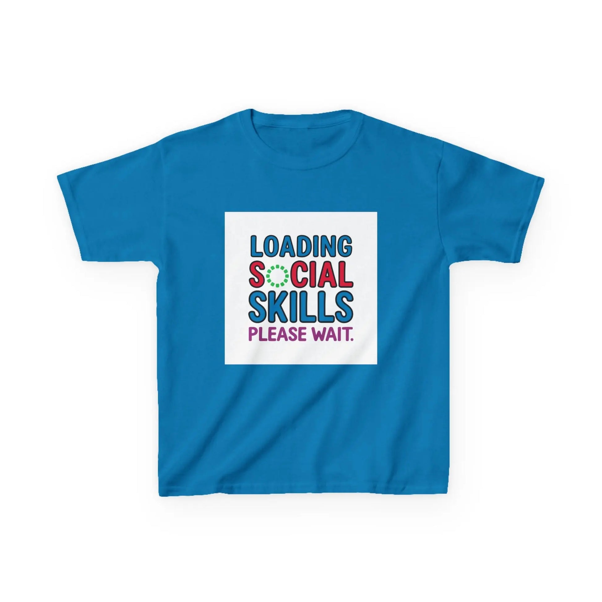 "Loading Social Skills, Please Wait" - Kids Autism Awareness T-Shirt Printify