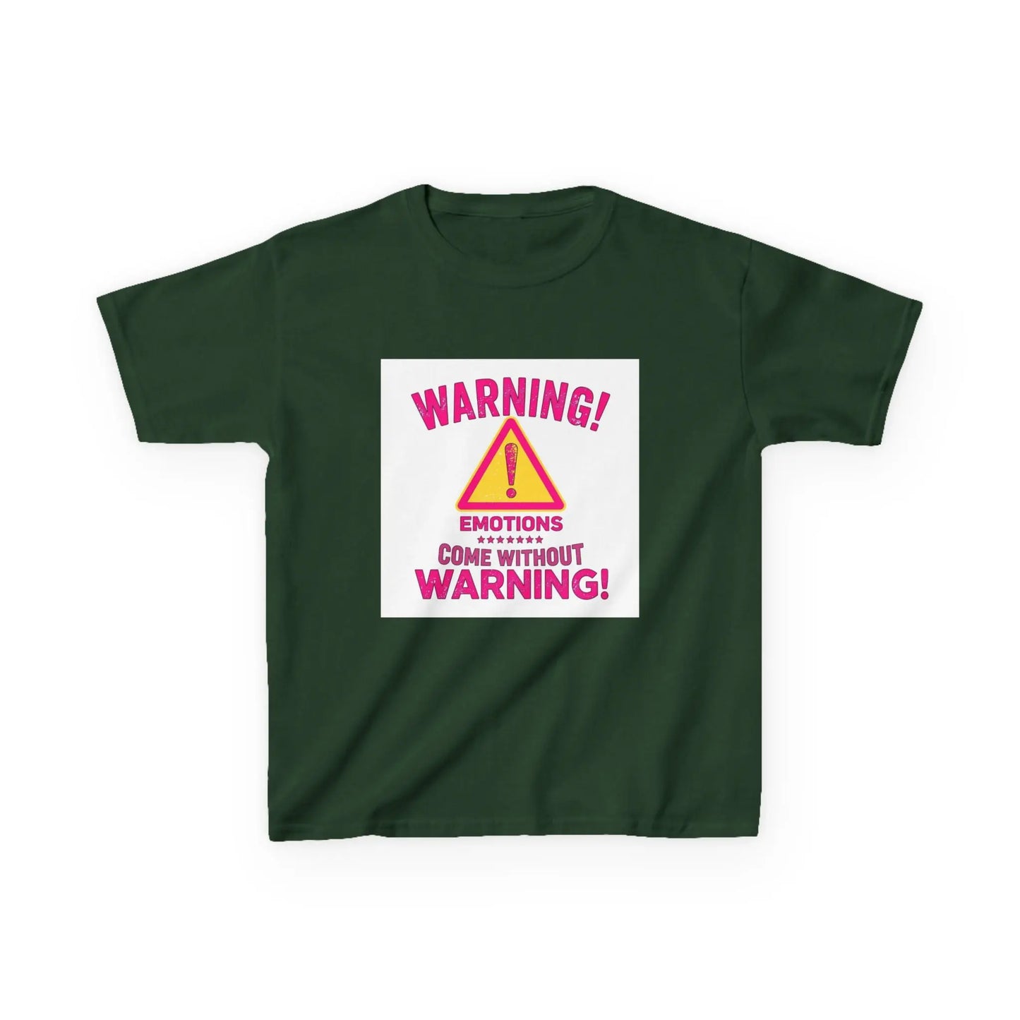 "Warning! Emotions Come Without Warning" - Kids Autism Awareness T-Shirt Printify
