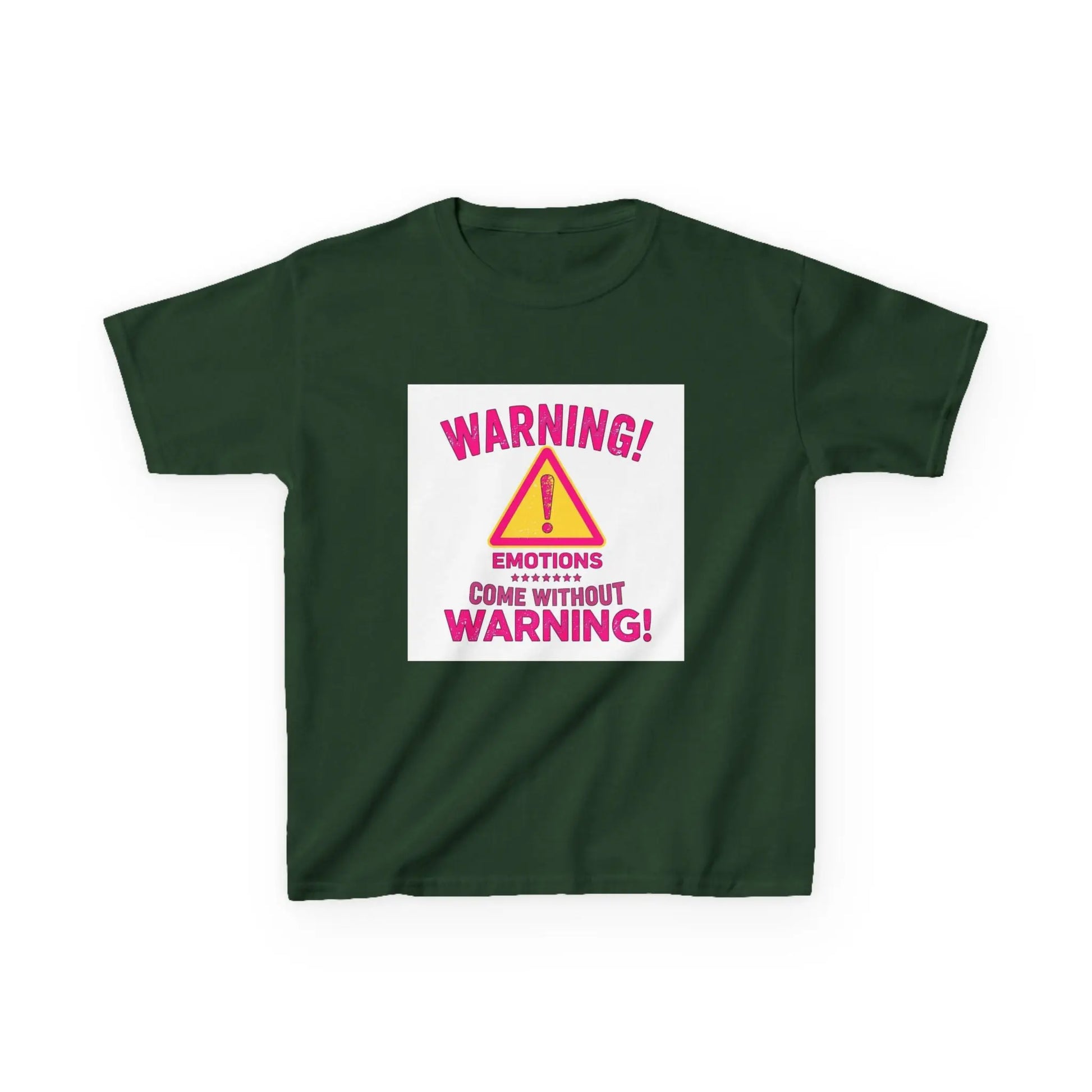 "Warning! Emotions Come Without Warning" - Kids Autism Awareness T-Shirt Printify