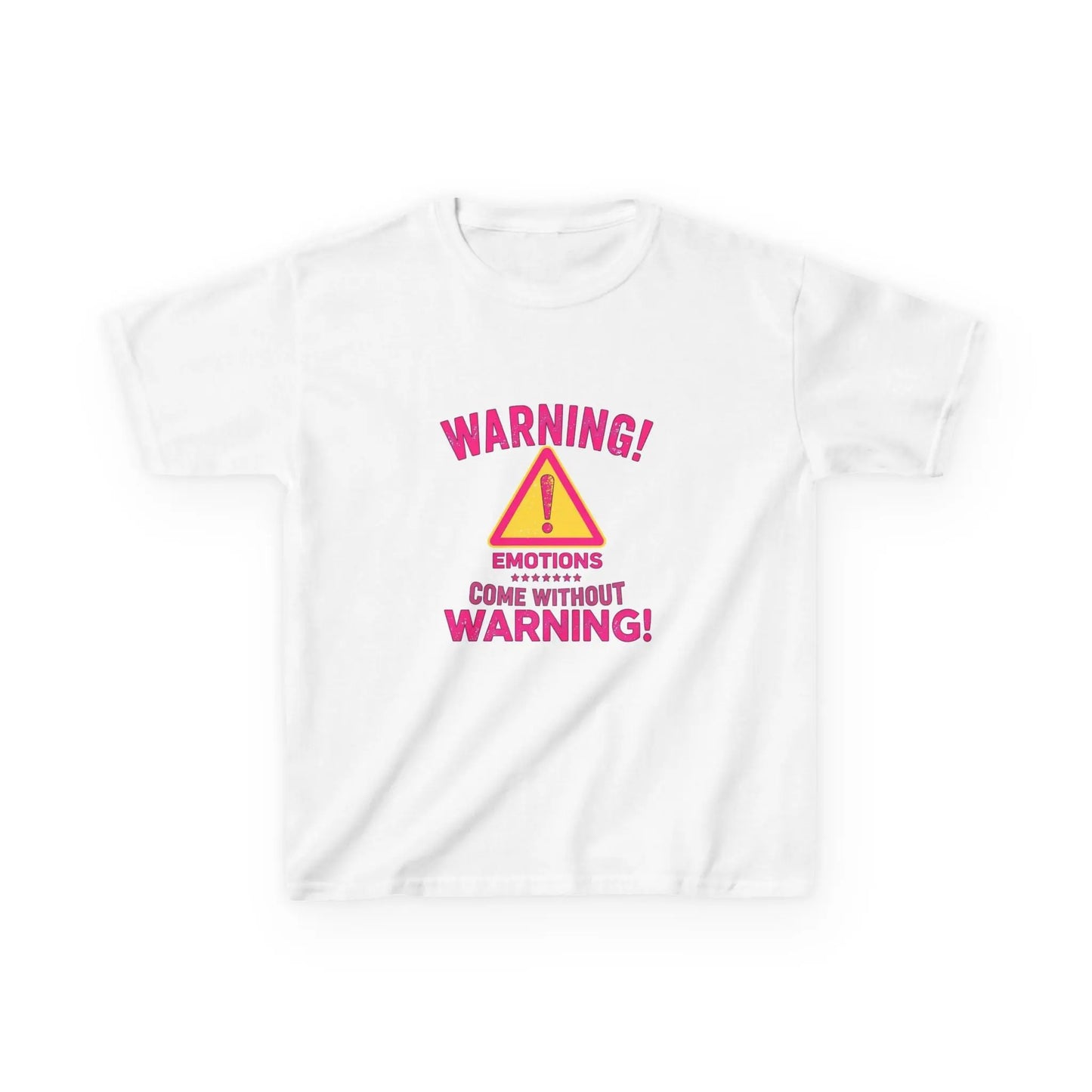 "Warning! Emotions Come Without Warning" - Kids Autism Awareness T-Shirt Printify
