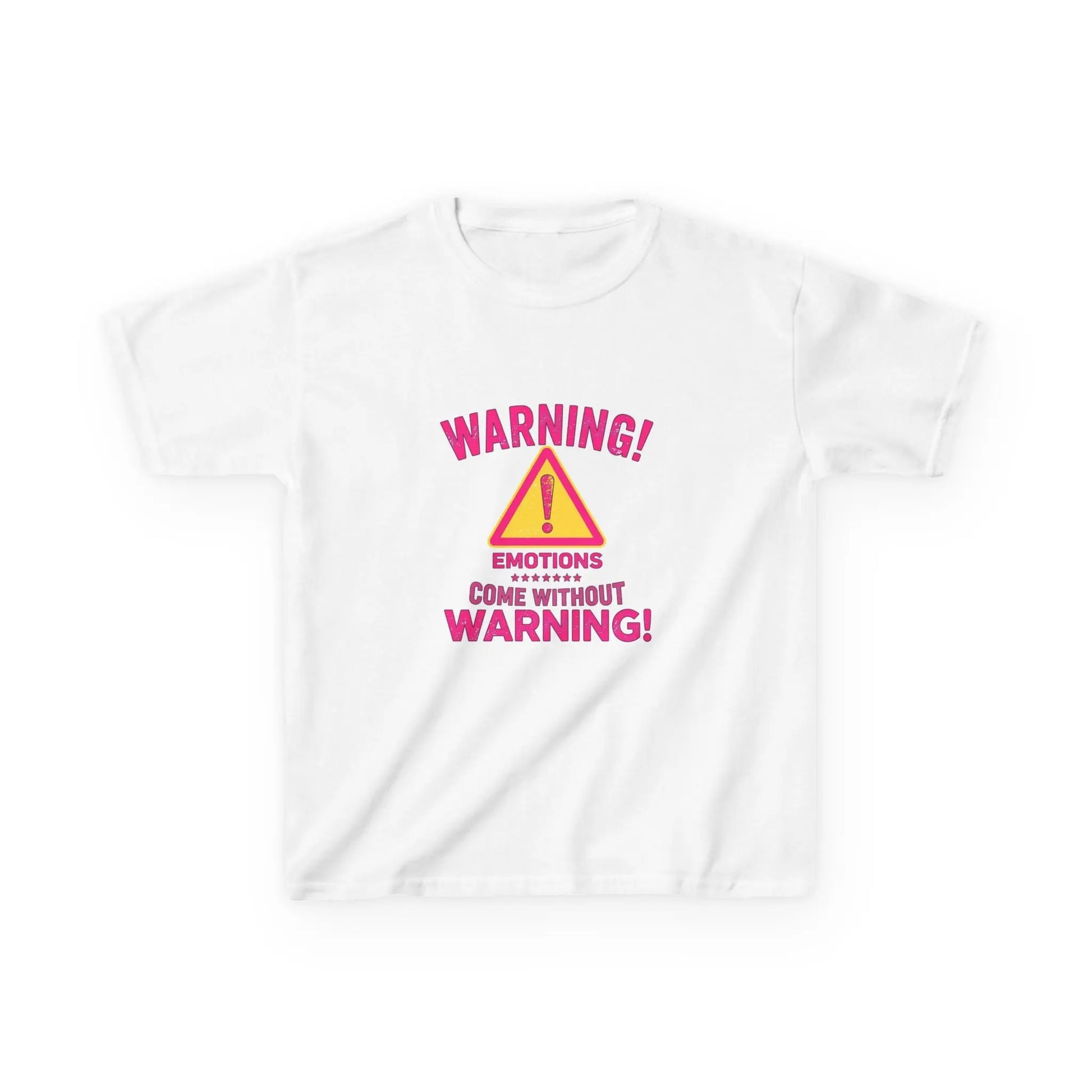 "Warning! Emotions Come Without Warning" - Kids Autism Awareness T-Shirt Printify