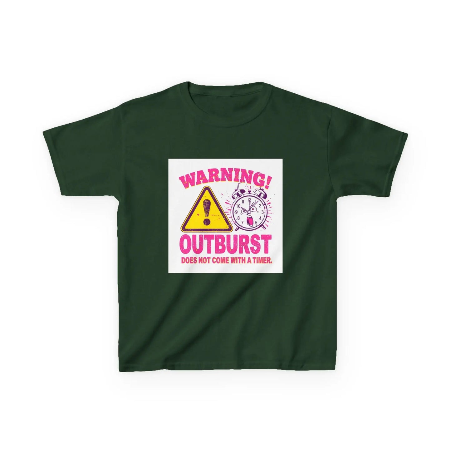 "Warning! Outburst Does Not Come With a Timer" - Kids Autism Awareness T-Shirt Printify